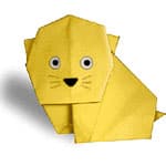 小狮子的折纸教程