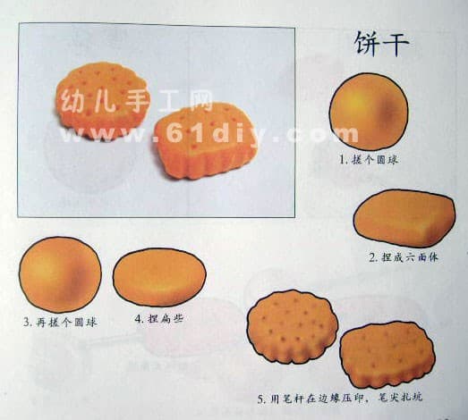 饼干的橡皮泥制作教程