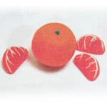 幼儿彩泥制作——橘子