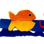 幼儿贴画:可爱的小鱼