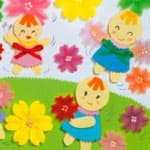 幼儿手工教案：花儿和小娃娃