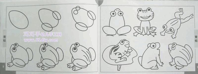 宝宝学画——青蛙简笔画