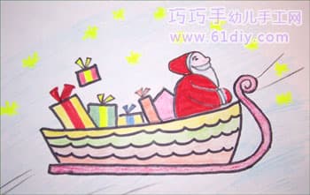 宝宝学画：圣诞老人的小雪橇