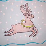 圣诞驯鹿的画法