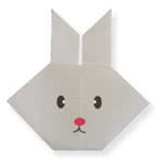 兔子头折纸