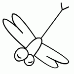 蜻蜓的简笔画