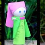手工制作的乒乓球小人