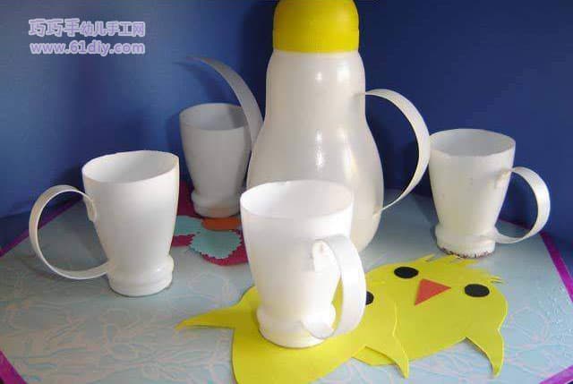 酸奶瓶手工制作茶具