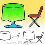 桌子和椅子的画法