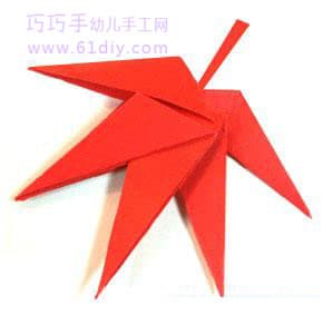 枫叶折纸教程1
