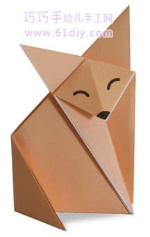狐狸折纸图解1