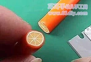 彩泥制作橘子糖果5