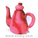 彩泥制作茶壶