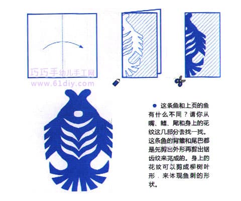 小鱼剪纸教程