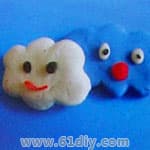 彩泥制作的云娃娃
