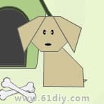 小狗的折纸动画教程