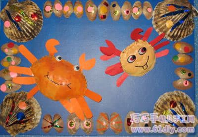 蟹壳、贝壳废物利用——小螃蟹