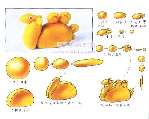 幼儿橡皮泥教程——骆驼