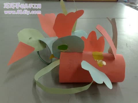 纸筒手工——小鸟