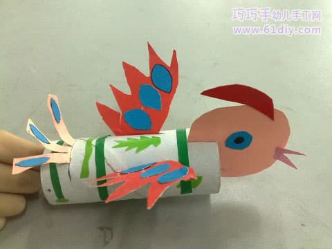 纸筒手工——小鸟