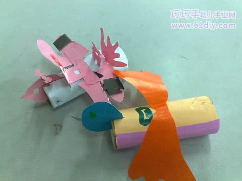 纸筒手工——小鸟
