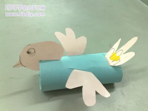 纸筒手工——小鸟