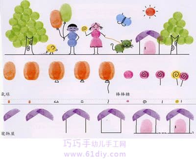 有趣的指印画3