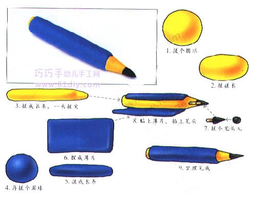 橡皮泥教程——铅笔