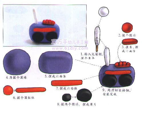 彩泥制作教程——收音机