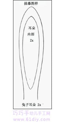 复活节手工——兔子糖果篮