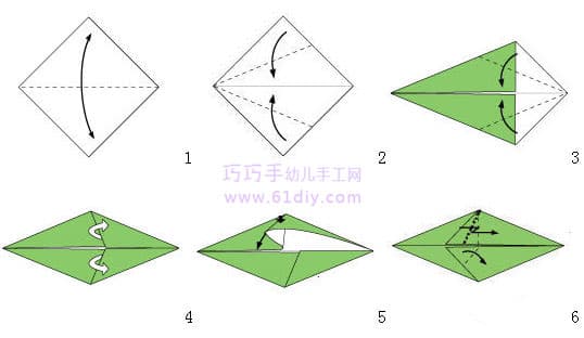 母亲节手工——康乃馨折纸（花枝的折法）