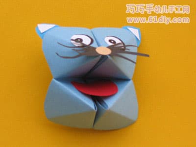 会动的手偶(东南西北折纸)