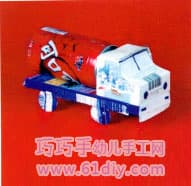 易拉罐纸盒油罐车
