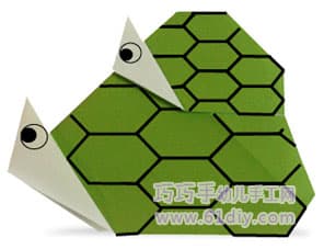 动物折纸教程：叠乌龟