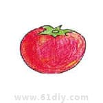 番茄的简笔画（蔬菜类）