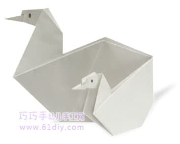 母子天鹅（动物折纸教程）