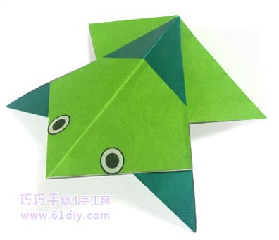 动物折纸教程：青蛙