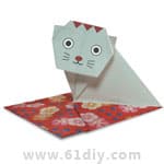 小猫的折法（动物折纸）
