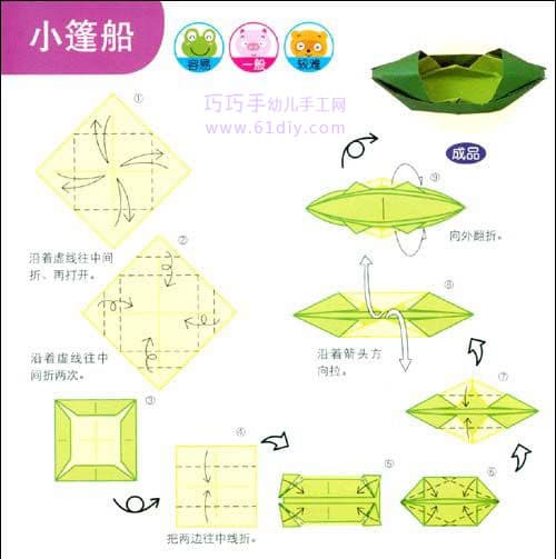 小蓬船折纸教程