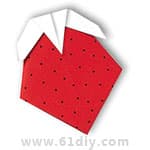 草莓折纸教程（水果折纸）