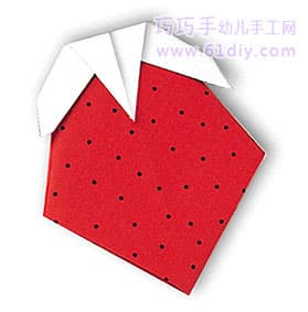 草莓折纸教程（水果折纸）