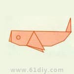 胖头鱼折纸教程