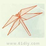 蜻蜓的折纸教程