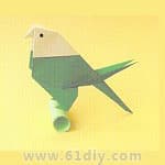鸟的手工-鹦鹉折纸