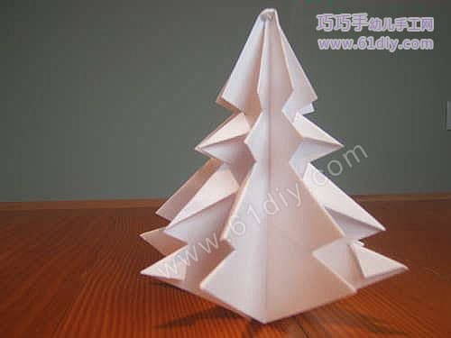 圣诞树折纸方法