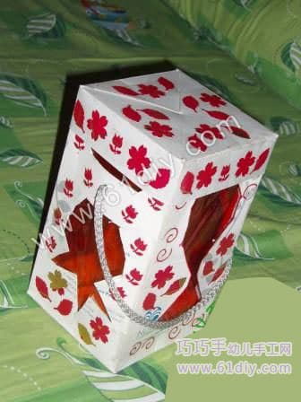春节手工——废纸盒做灯笼