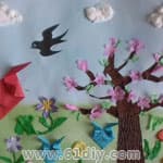 手工贴画：春天来了