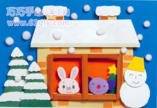 下雪了（幼儿园冬天环境布置）