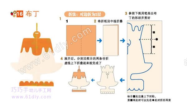 布丁剪纸教程