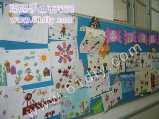 糖纸贴画作品